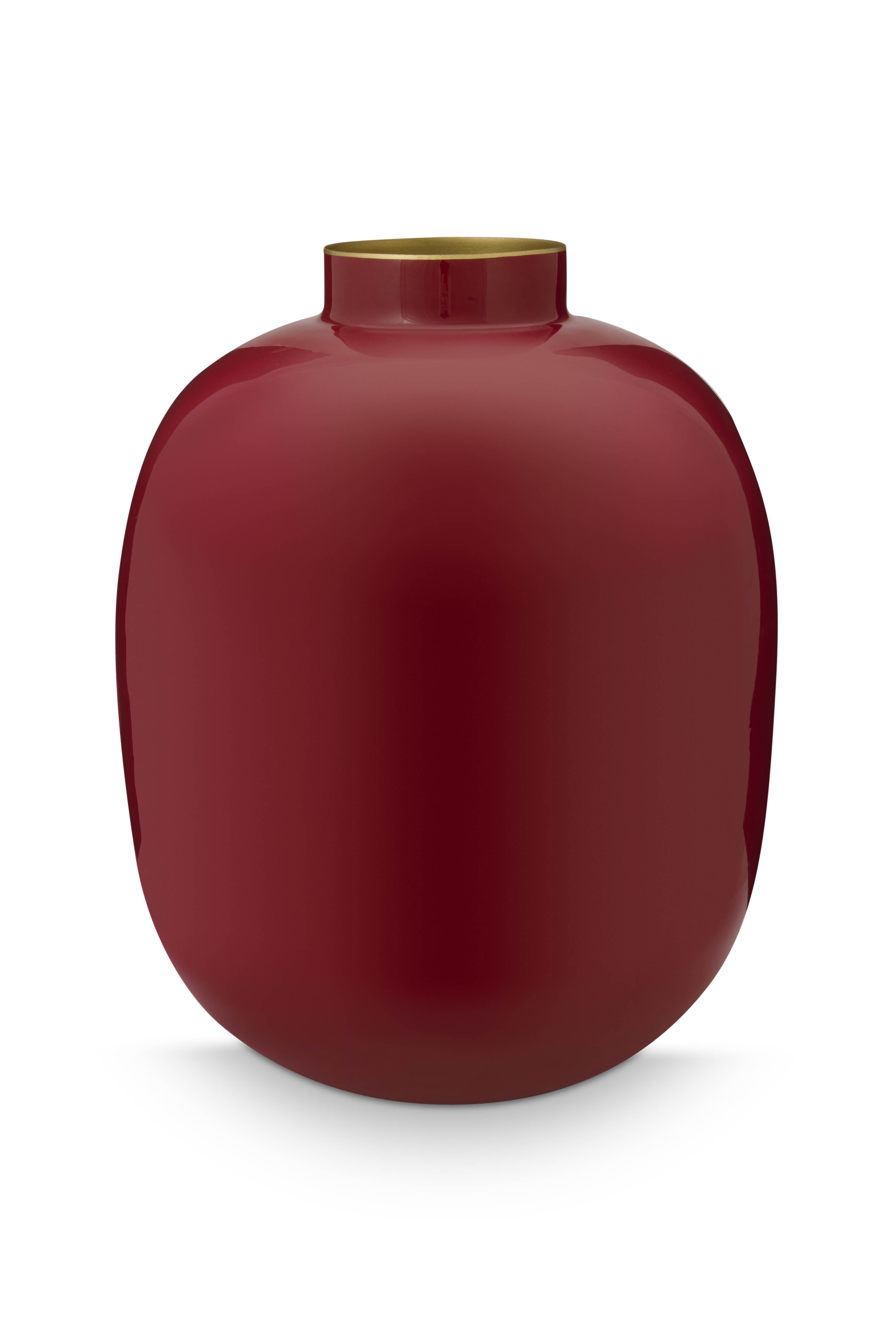 Vase Metal Dark Red 32cm Gift