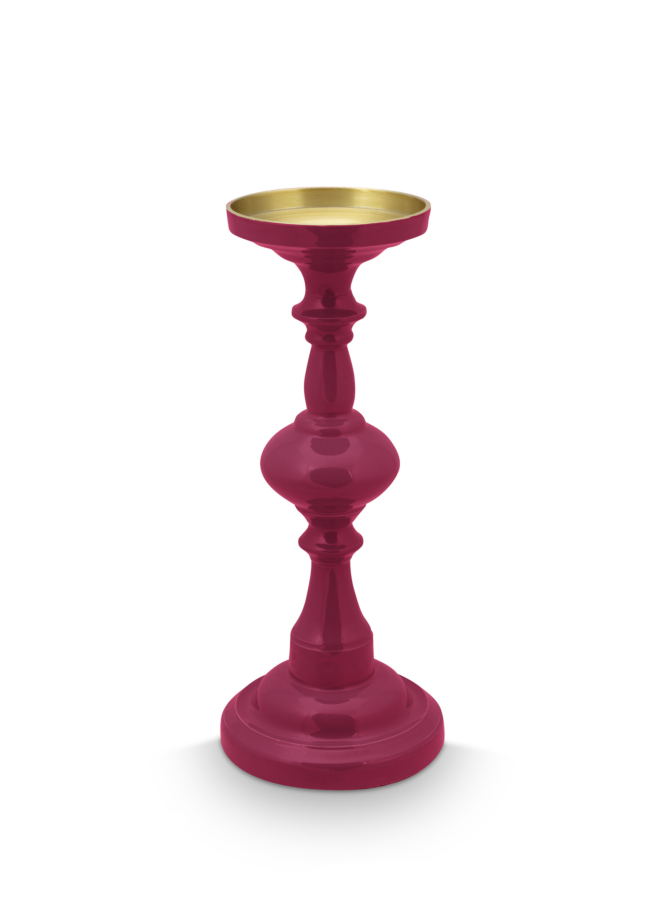 Candle Holder Medium Metal Pink 34cm Gift