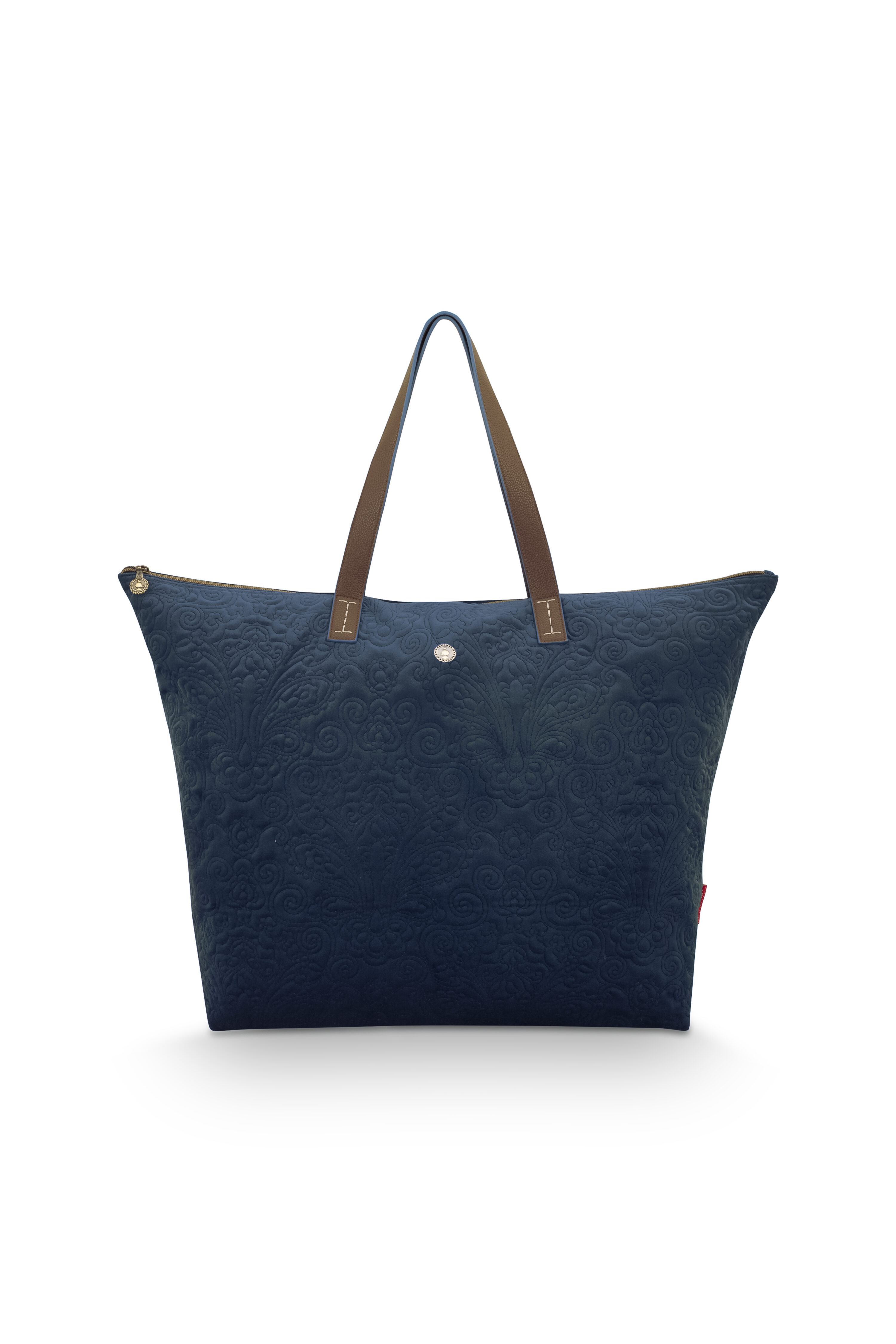 Tote Bag Velvet Quiltey Days Blue 66x20x44cm Gift