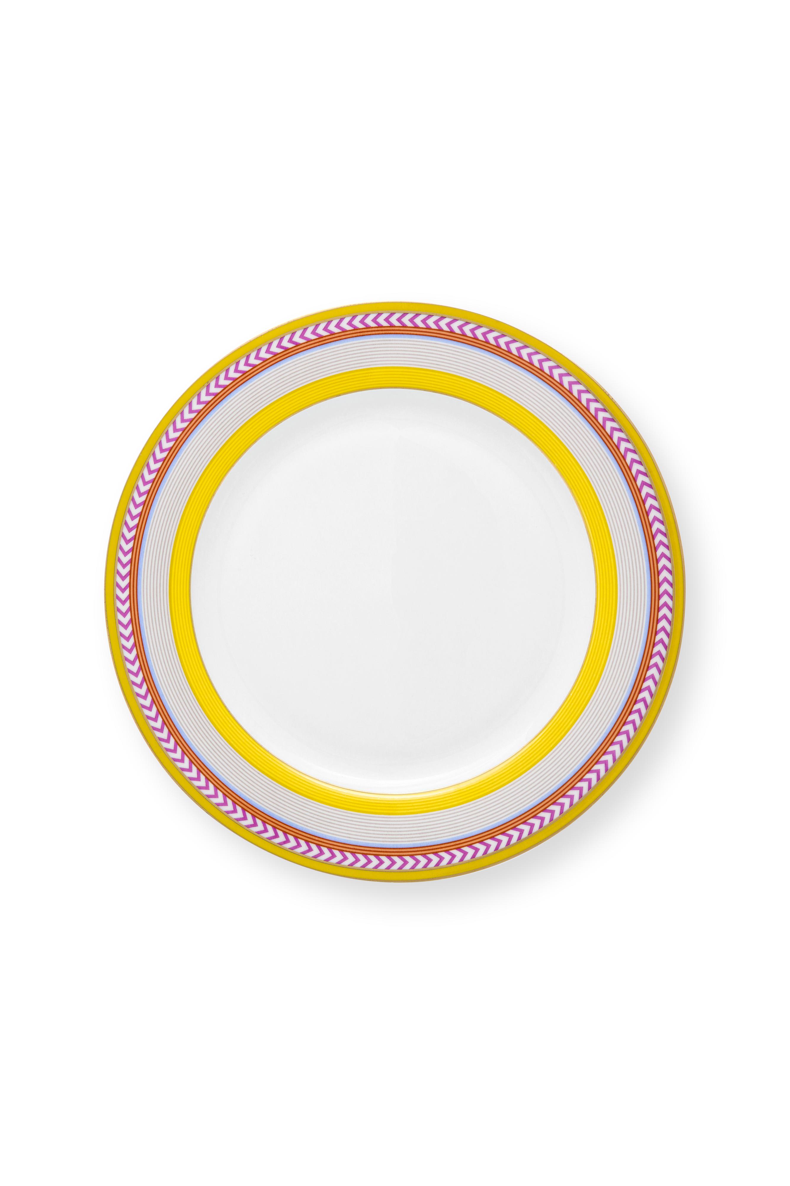 Plate Pip Chique Stripes Yellow 23cm Gift