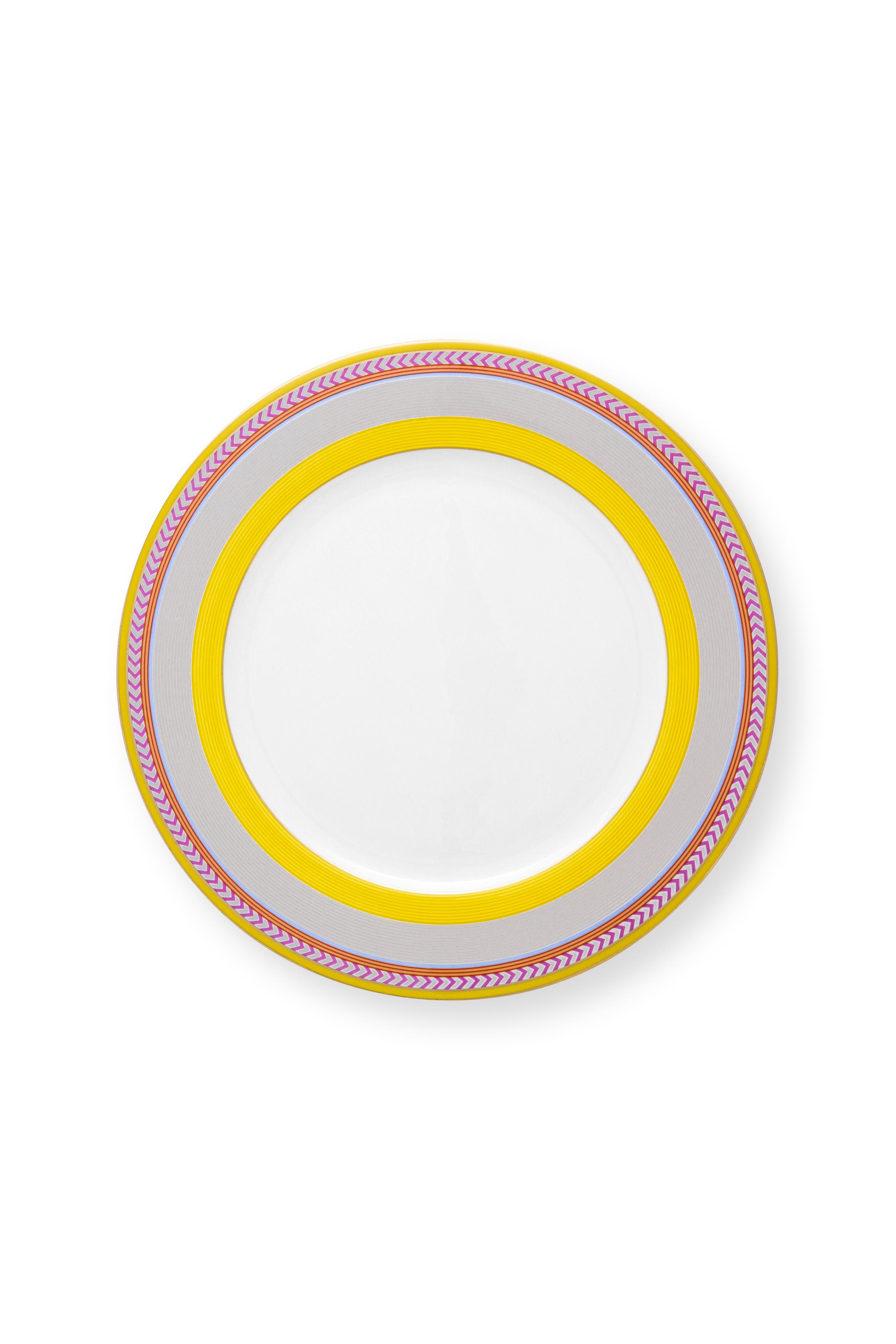 Plate Pip Chique Stripes Yellow 28cm Gift