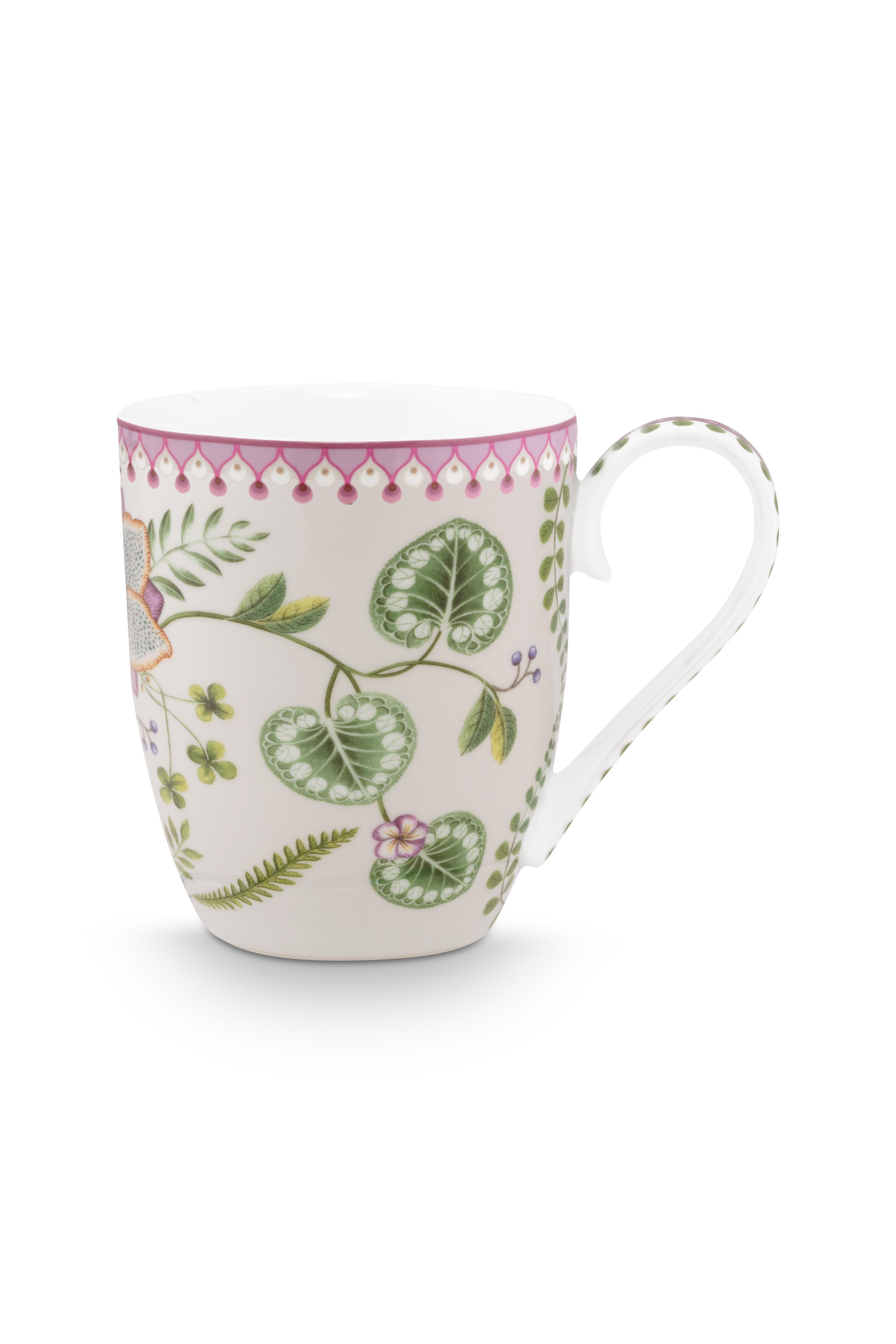 Mug Xl Lily-lotus Off White 450ml Gift