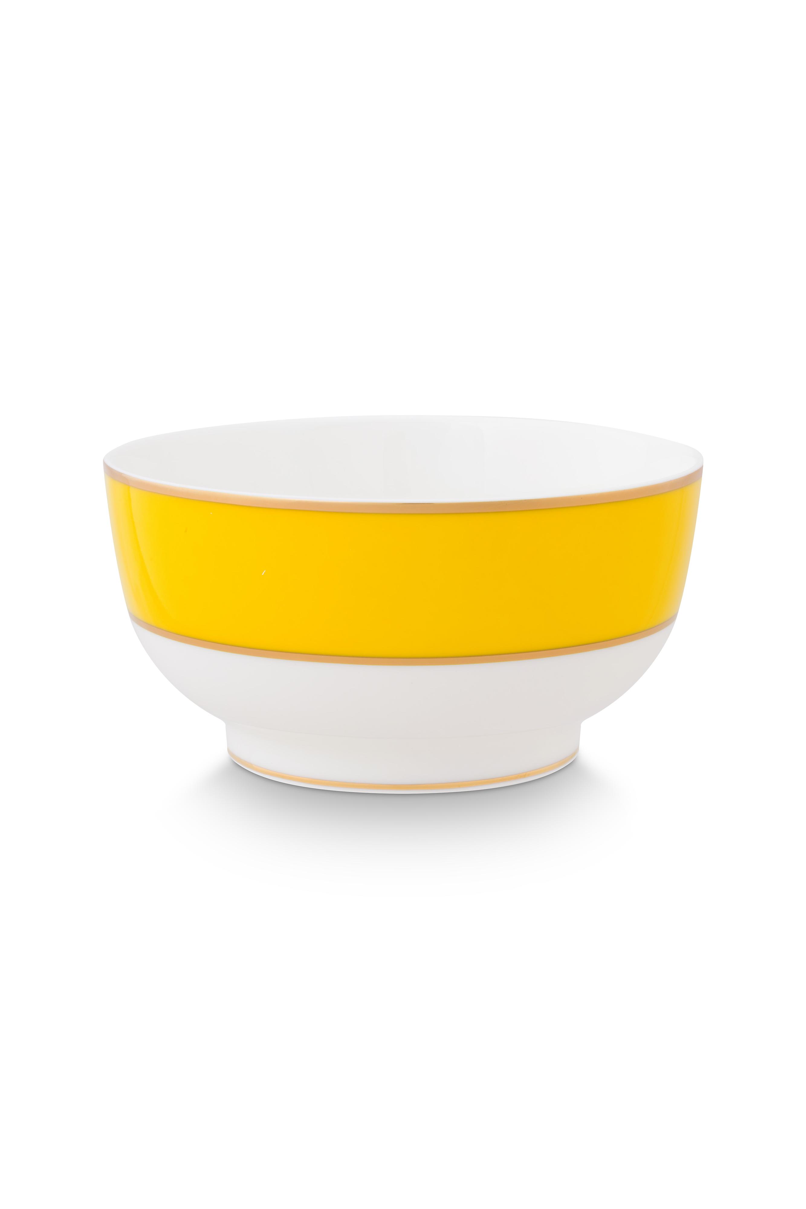 Bowl Pip Chique Gold-yellow 15.5cm Gift