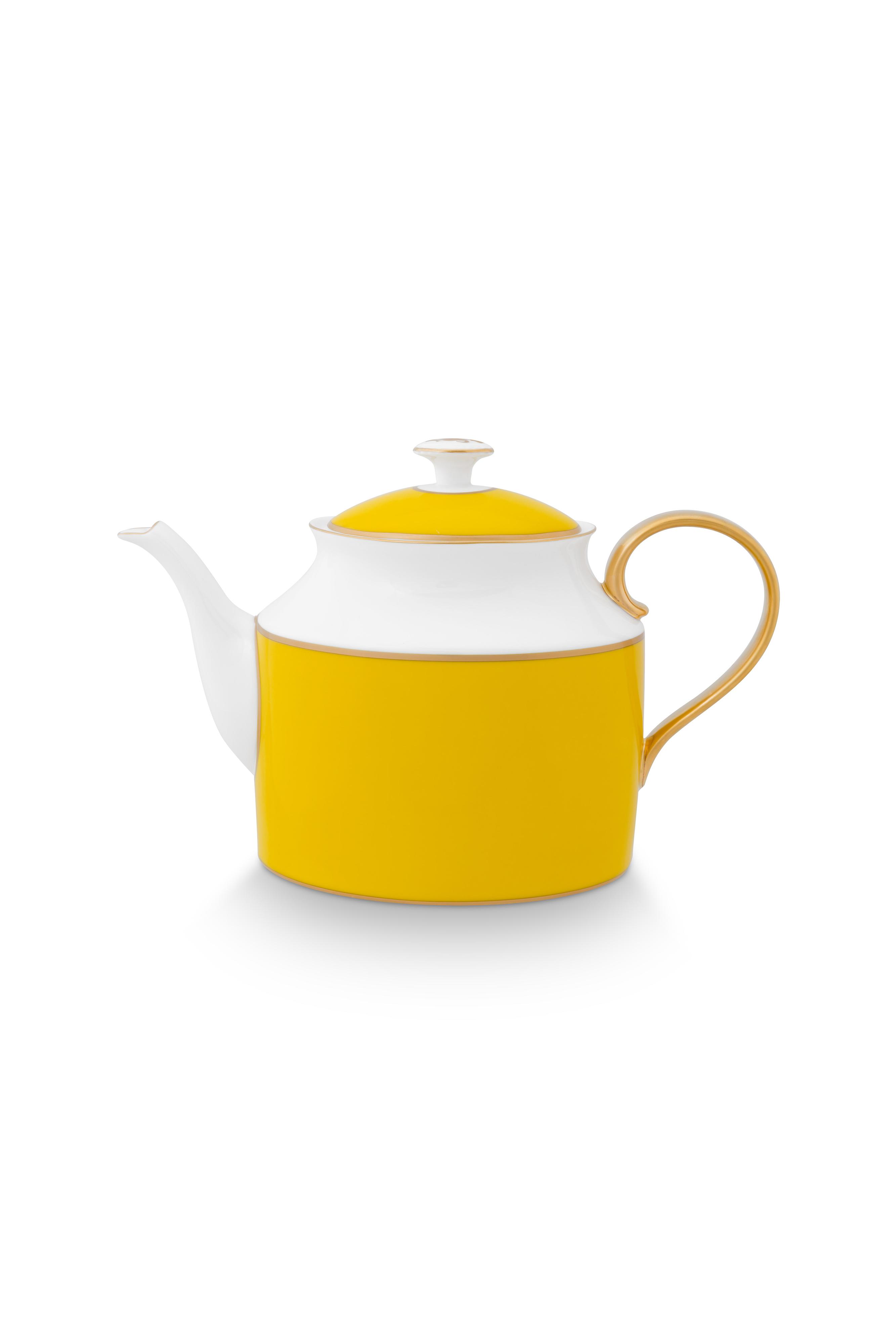 Tea Pot Large Pip Chique Gold-yellow 1.8ltr Gift