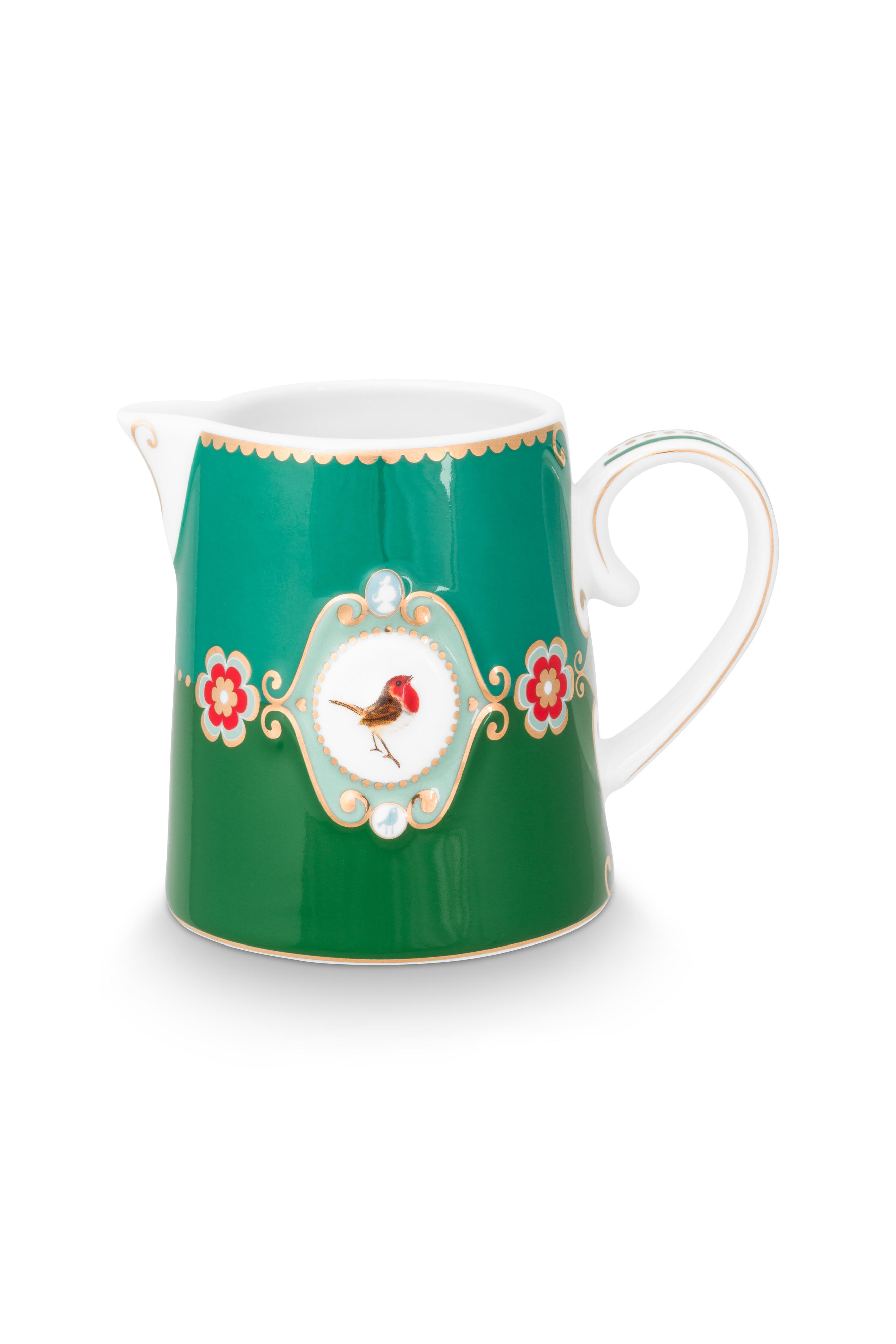 Jug Small Love Birds Medallion Emerald-green 270ml Gift