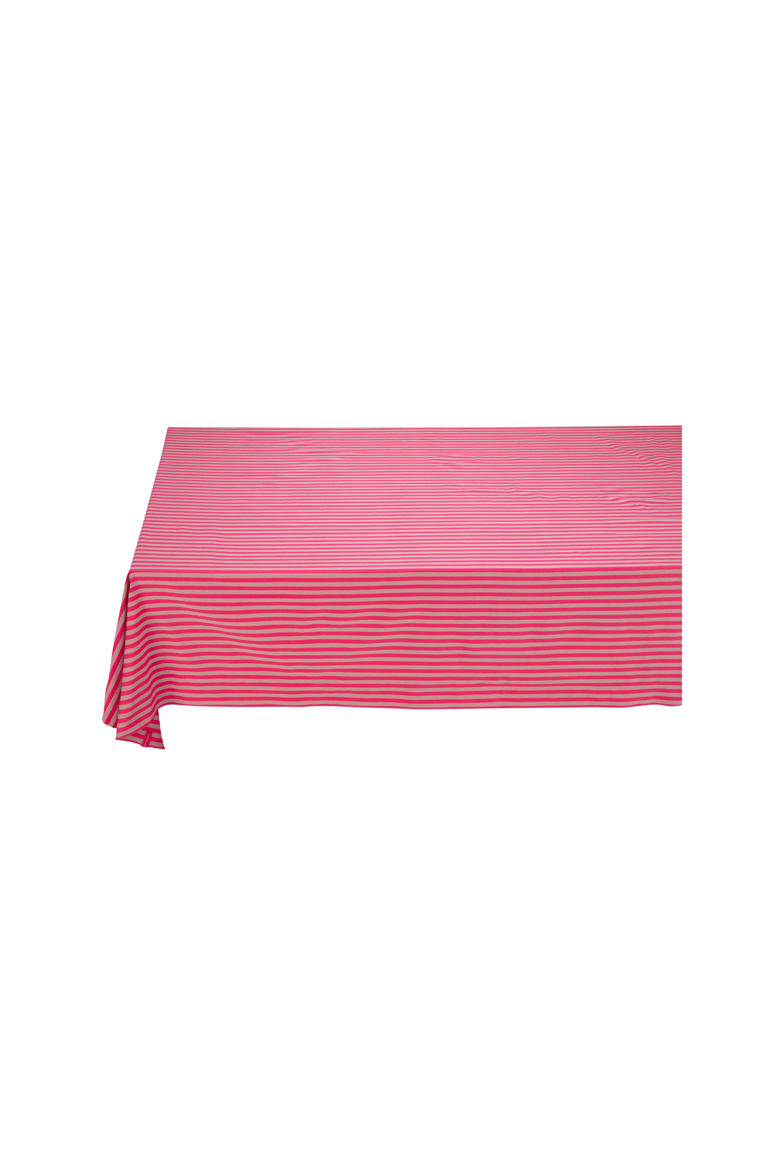 Table Cloth Stripes Pink 180x300cm Gift