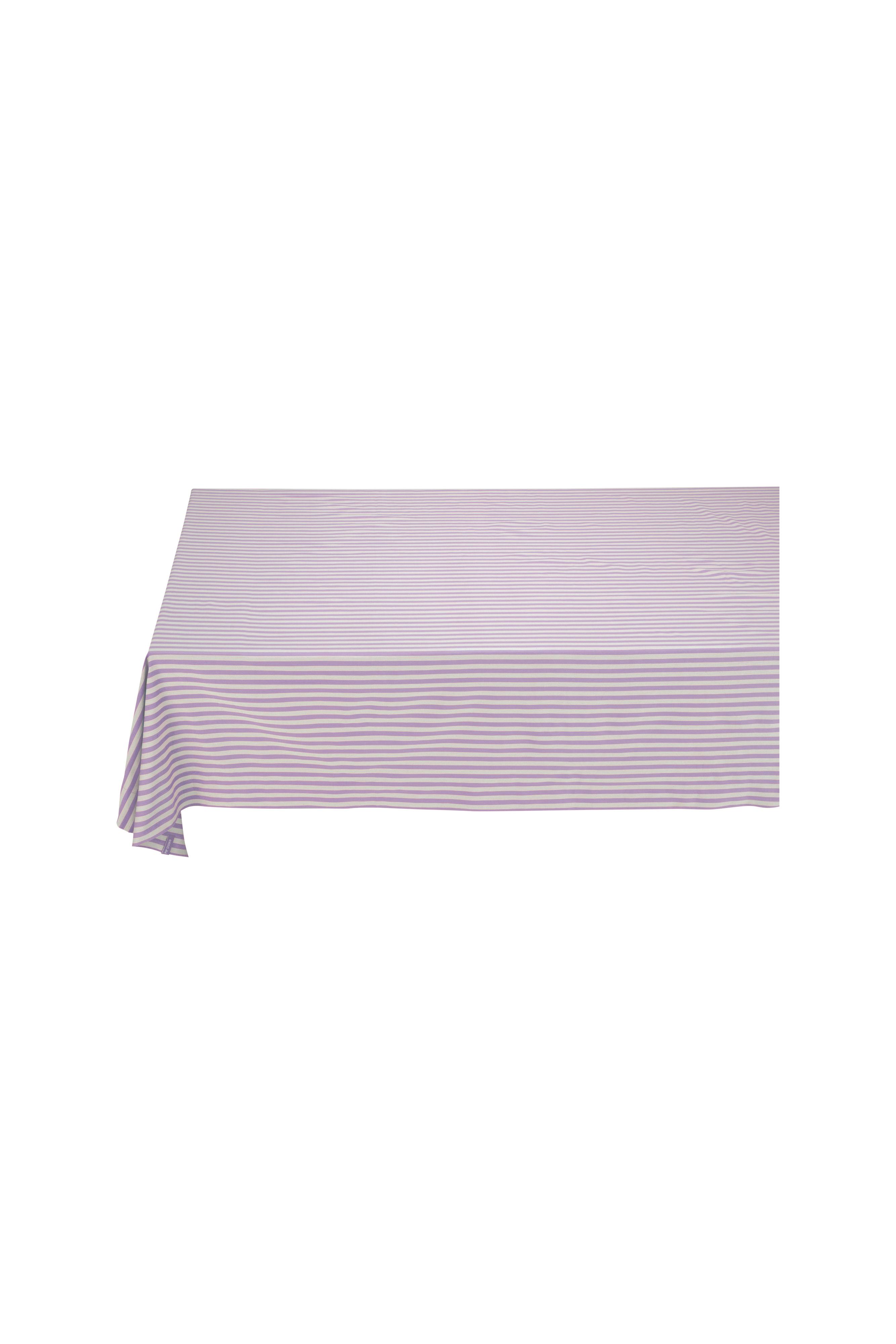 Table Cloth Stripes Lilac 160x250cm Gift
