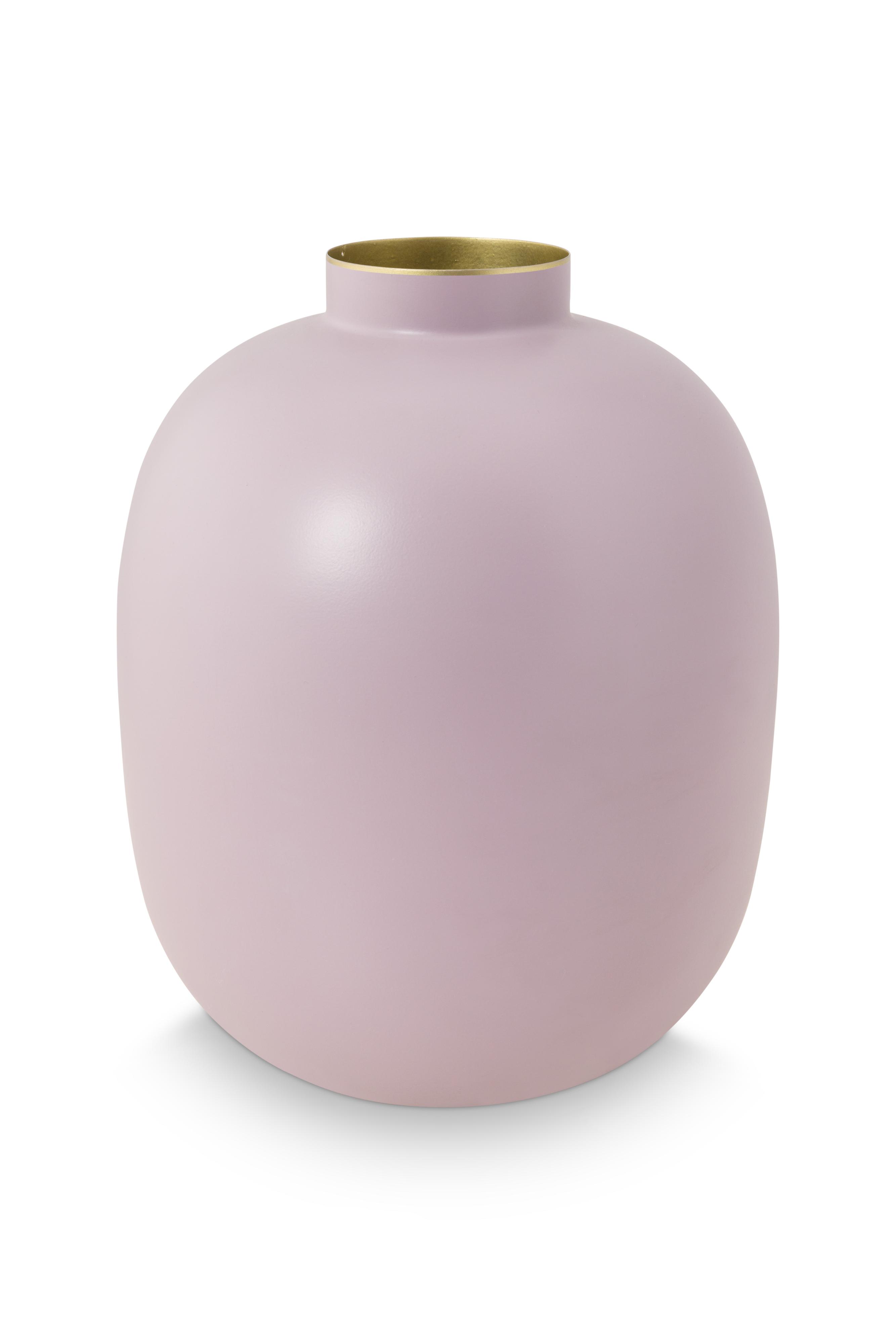 Vase Metal Matt Lilac 32cm Gift