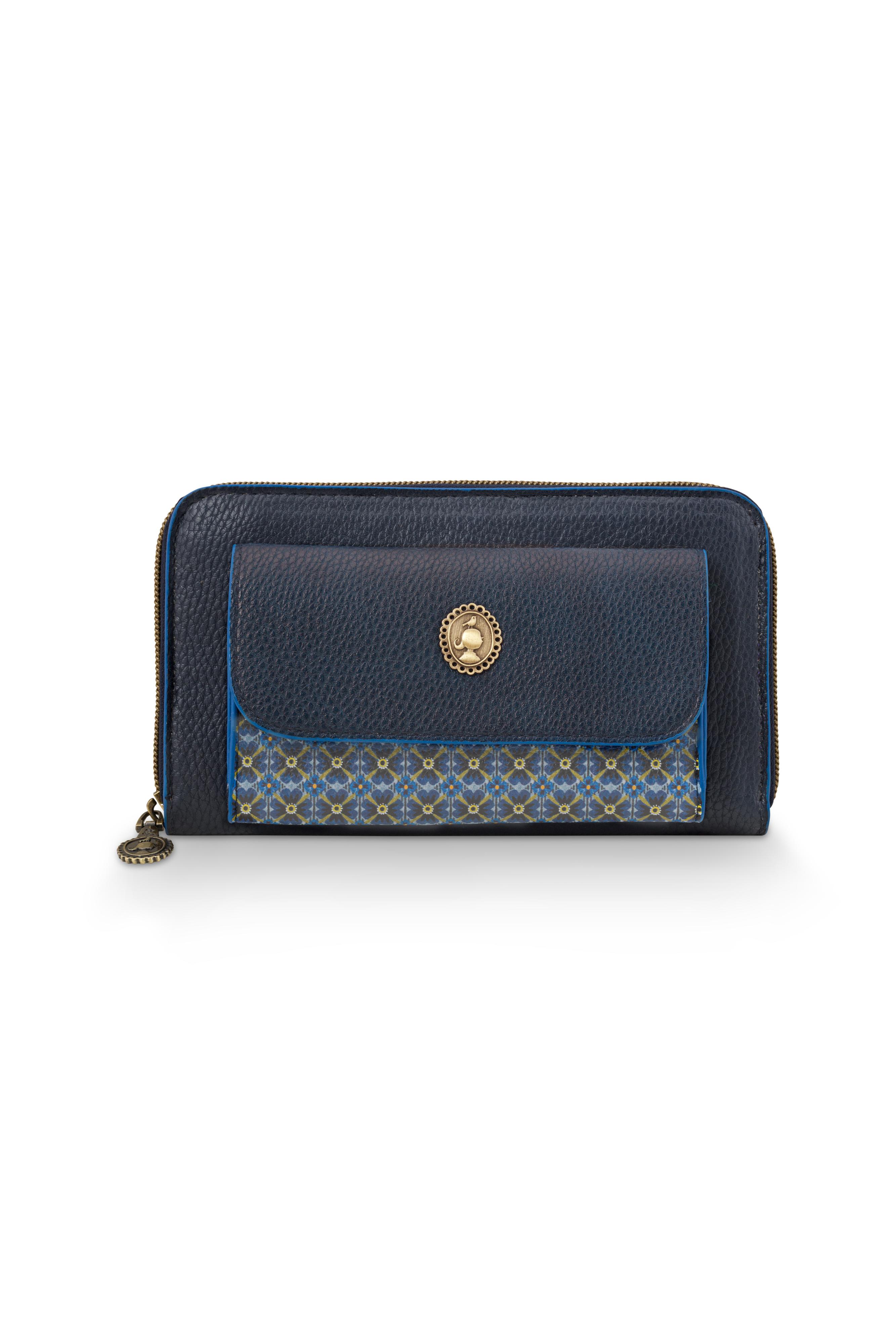 Wally Wallet Pocket Blue 19.5x4.5x11cm Gift