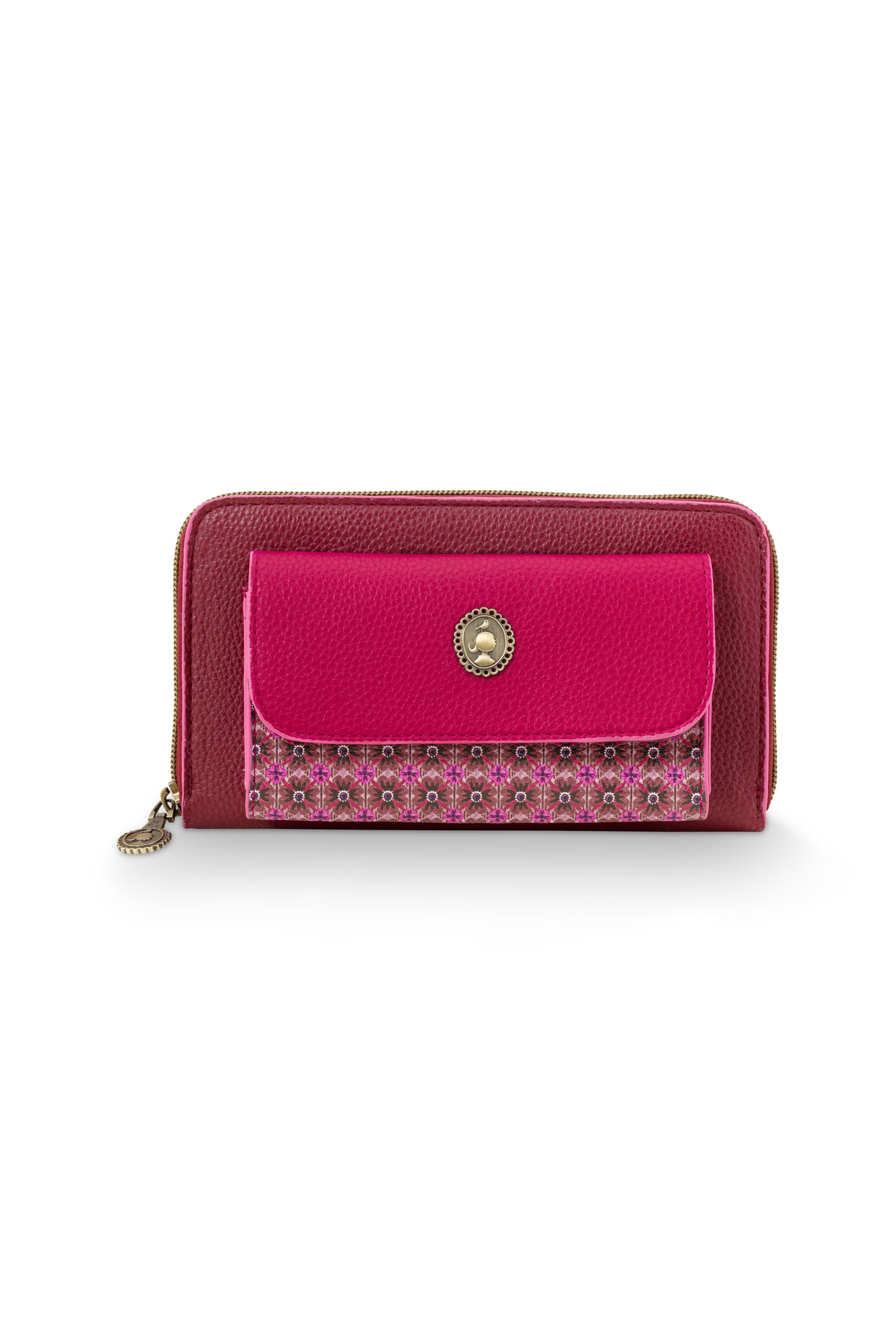 Wally Wallet Pocket Red 19.5x4.5x11cm Gift