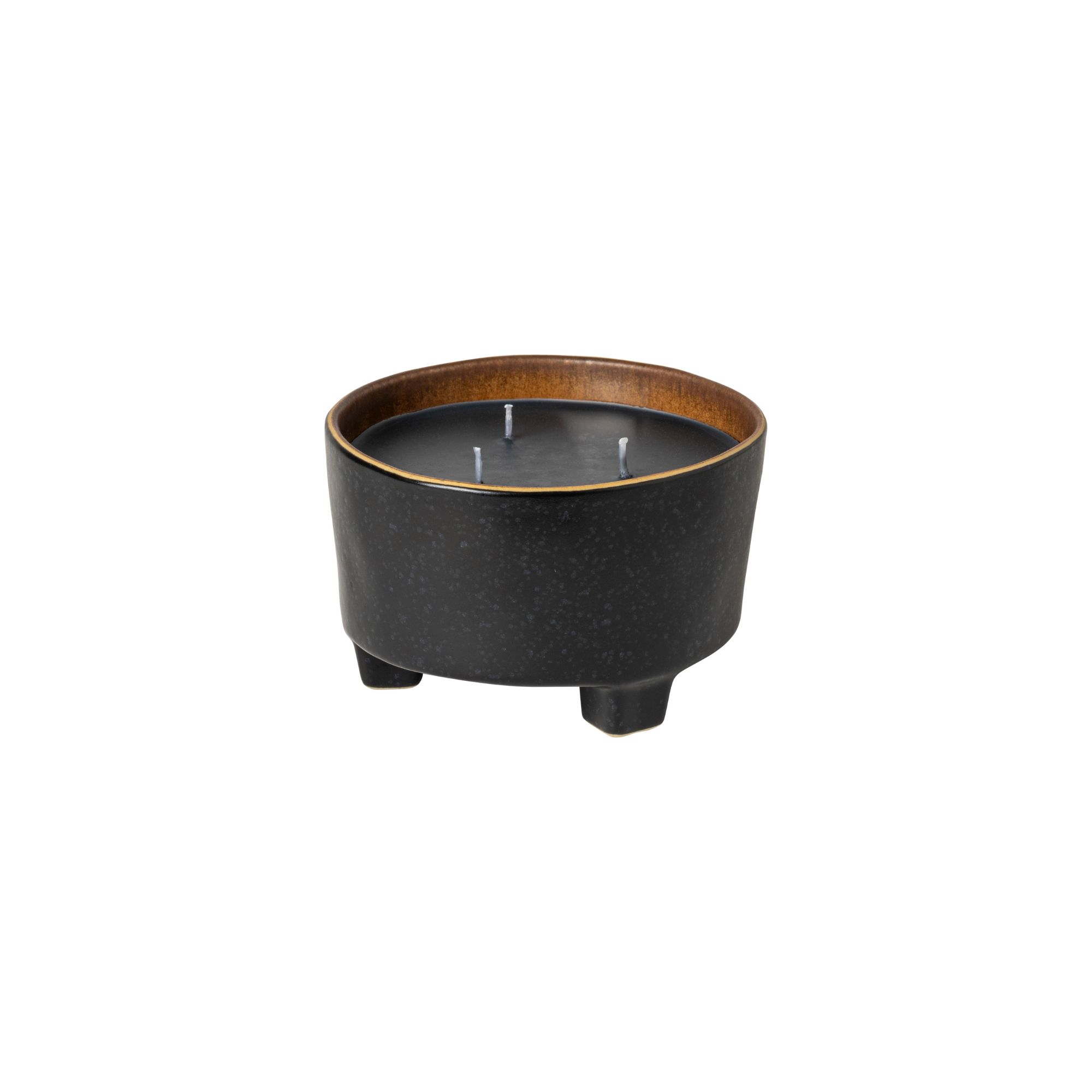 Riviera Black-terra Footed Bowl Soy Candle 14cm Gift