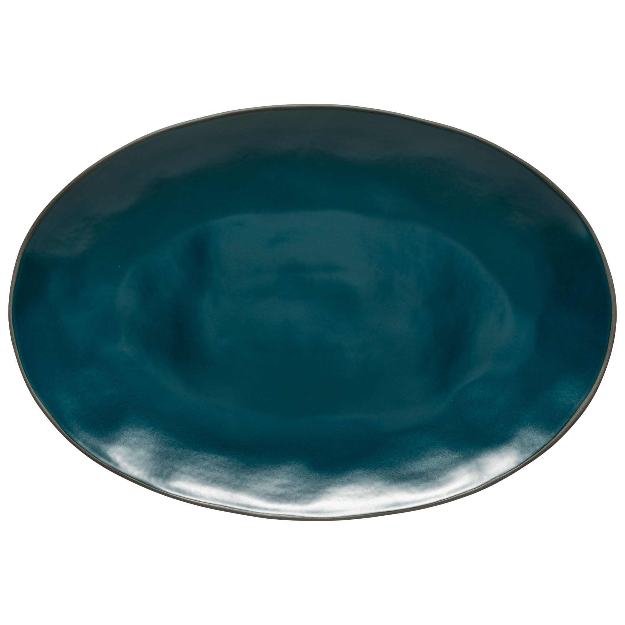 Stacked Organic Deep Sea Oval Platter 45cm Gift