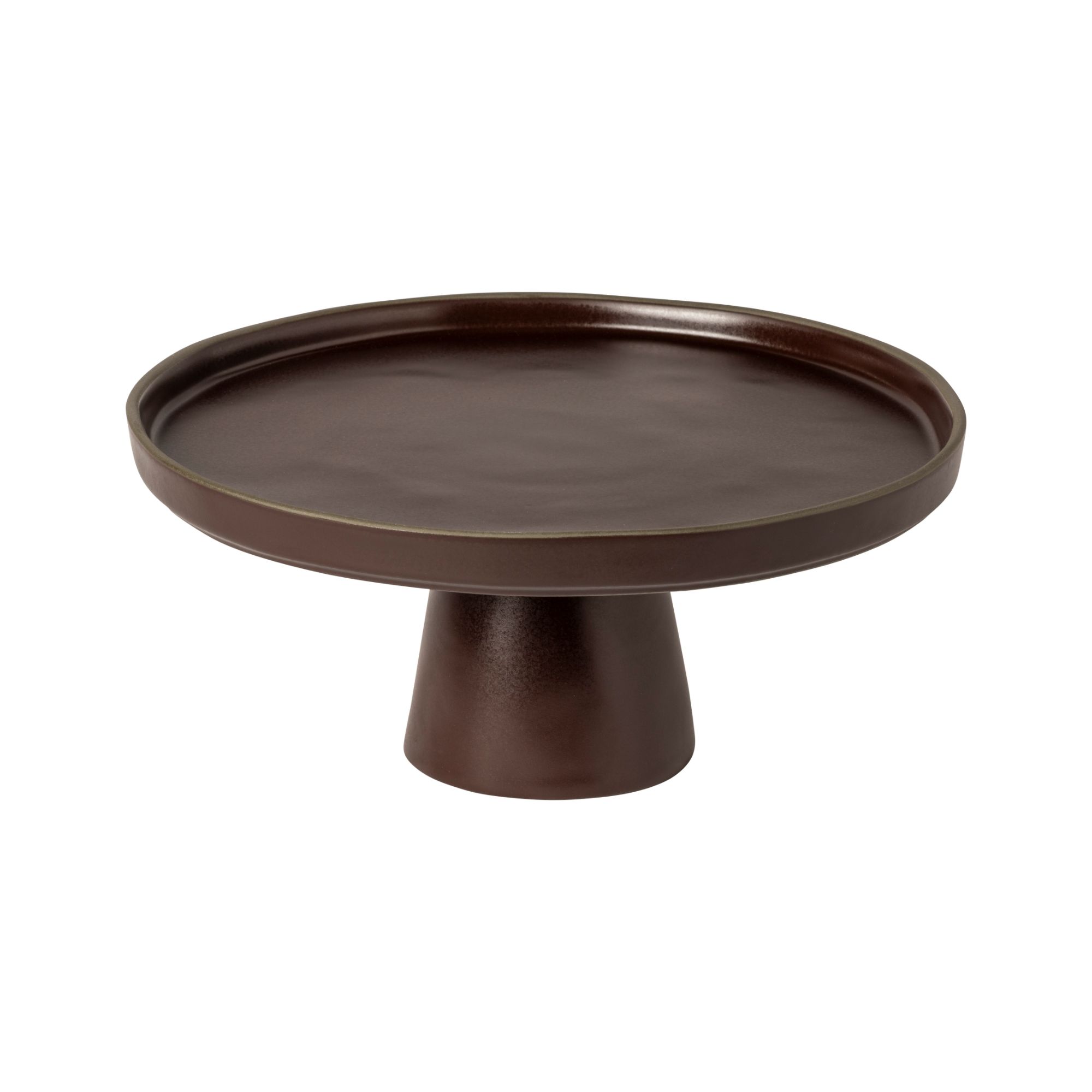 Stacked Organic Port Footed Plate 28cm Gift