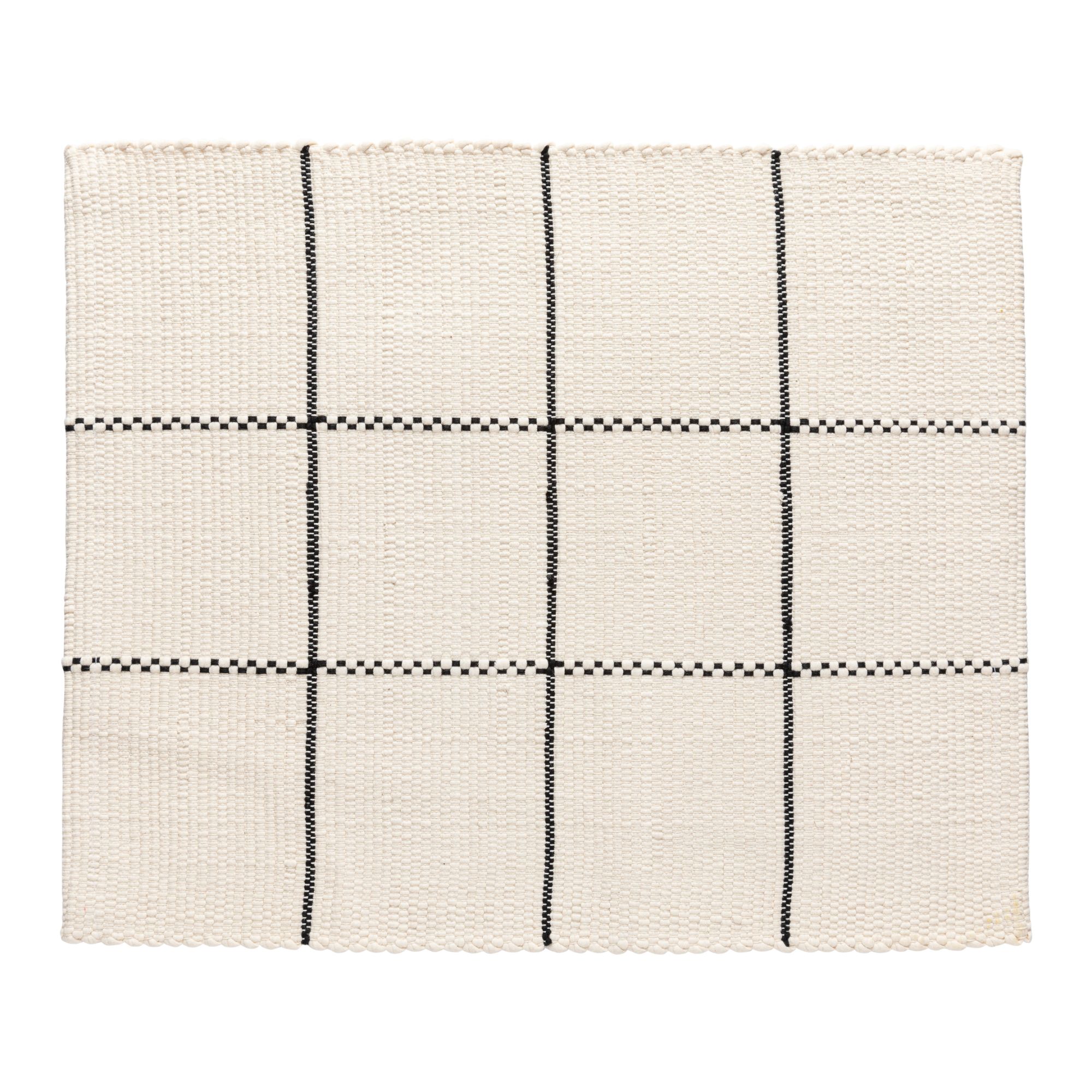 Joana Recycled Cotton Placemat White/black 30x40cm Gift